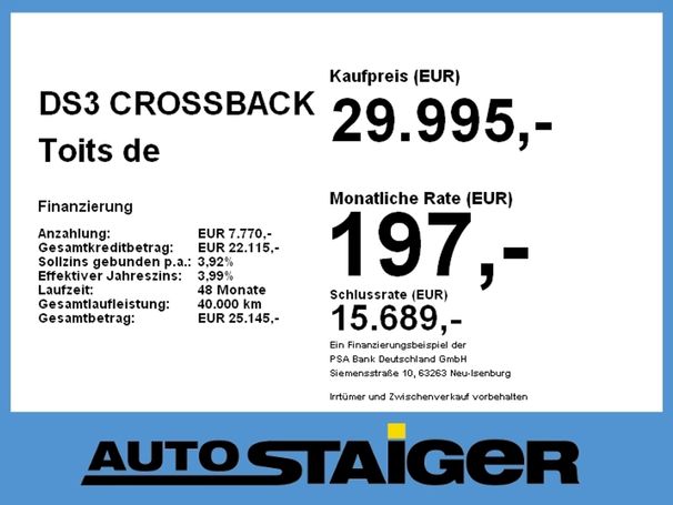 DS Automobiles 3 Crossback E-Tense Toits De Paris 100 kW image number 5