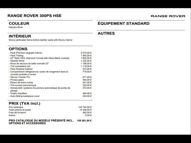 Land Rover Range Rover D300 SE 221 kW image number 10