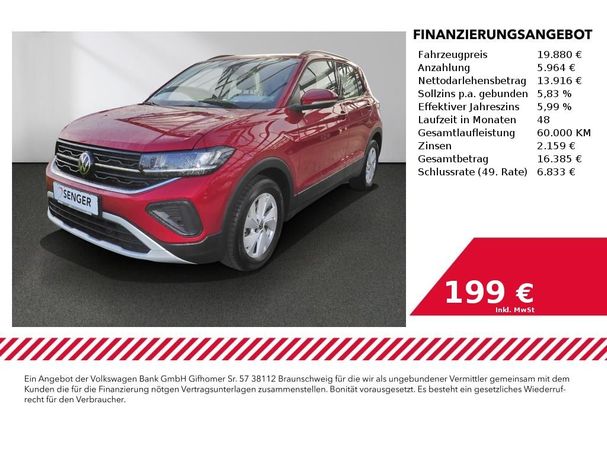 Volkswagen T-Cross 1.0 TSI Life 70 kW image number 5