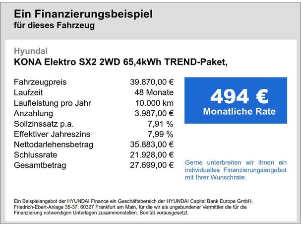 Hyundai Kona Trend 160 kW image number 6