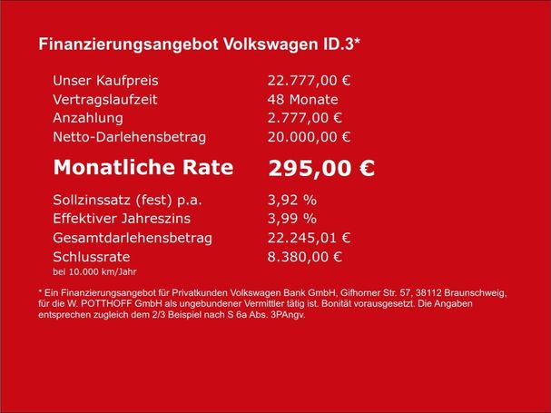 Volkswagen ID.3 107 kW image number 1