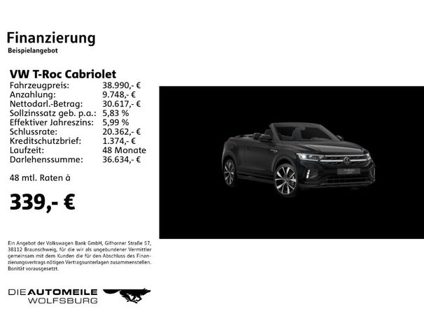 Volkswagen T-Roc Cabriolet 1.5 TSI DSG 110 kW image number 4