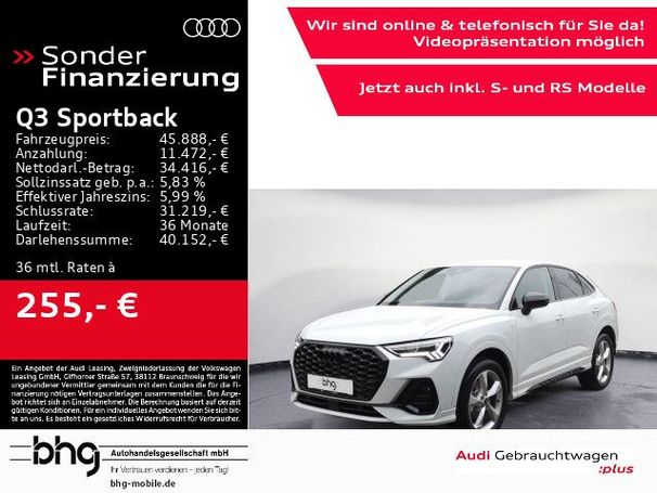 Audi Q3 35 TFSI S-line Sportback 110 kW image number 5