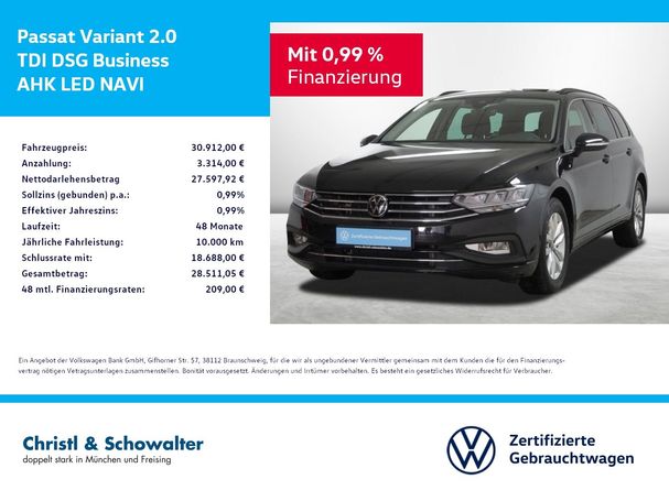 Volkswagen Passat Variant 2.0 TDI Business DSG 110 kW image number 4