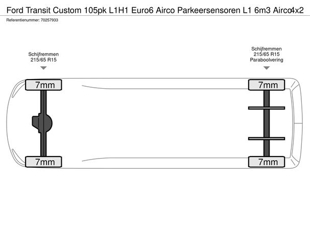 Ford Transit Custom L1H1 77 kW image number 23