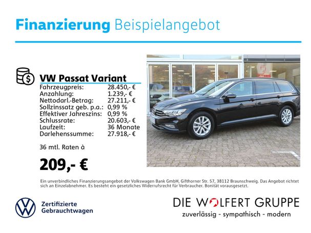 Volkswagen Passat Variant 1.5 TSI Business DSG 110 kW image number 3