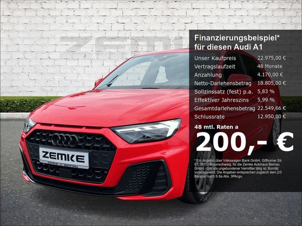 Audi A1 30 TFSI S tronic S-line Sportback 81 kW image number 2