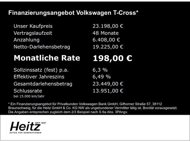 Volkswagen T-Cross 1.0 TSI 70 kW image number 5