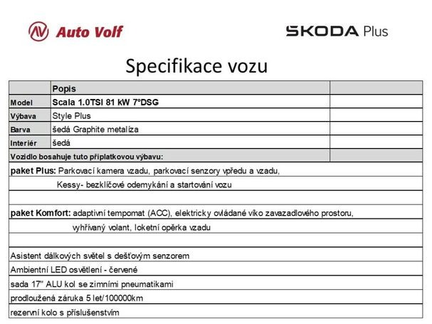 Skoda Scala 1.0 TSI Style 81 kW image number 5