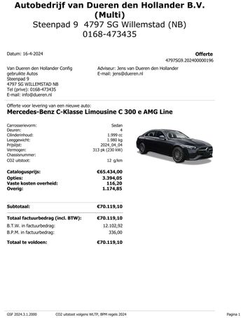 Mercedes-Benz C 300 e AMG Line 230 kW image number 23