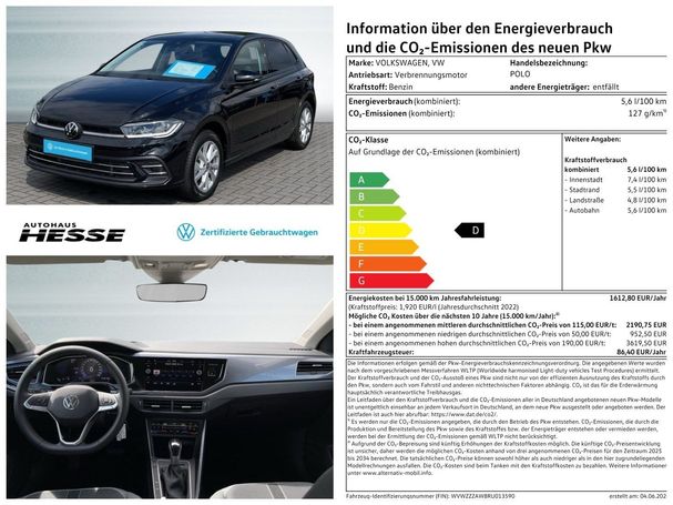 Volkswagen Polo 1.0 TSI DSG IQ.DRIVE 81 kW image number 6