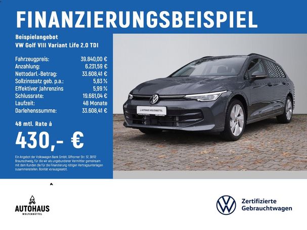 Volkswagen Golf Variant 2.0 TDI Life 85 kW image number 6