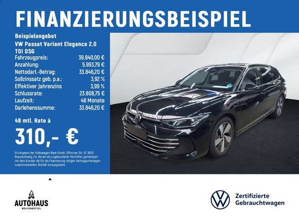 Volkswagen Passat Variant 2.0 TDI Elegance DSG 110 kW image number 5