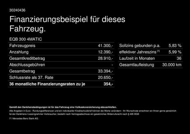 Mercedes-Benz EQB 300 168 kW image number 20